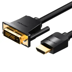 Vention Conversor DVI Macho a HDMI Macho 1m Color Negro