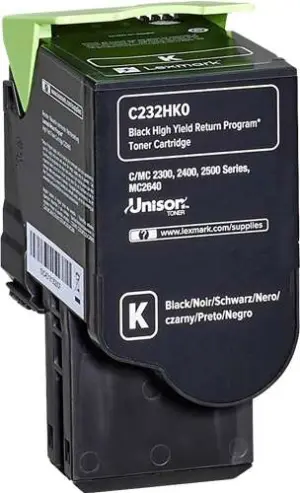 Lexmark Cartucho de Tóner Original Negro para C2325, C2425, C2535, MC2325, MC2425, MC2535, MC2640