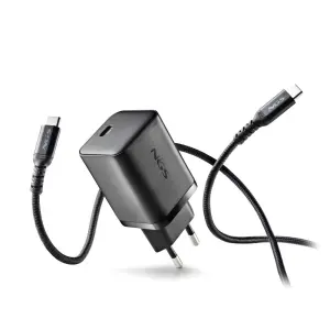 NGS Cargador De Pared 65W GaN 1xUSB-C Con Cable De Carga Incluido