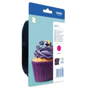 Brother LC123 Cartucho de Tinta Original Magenta