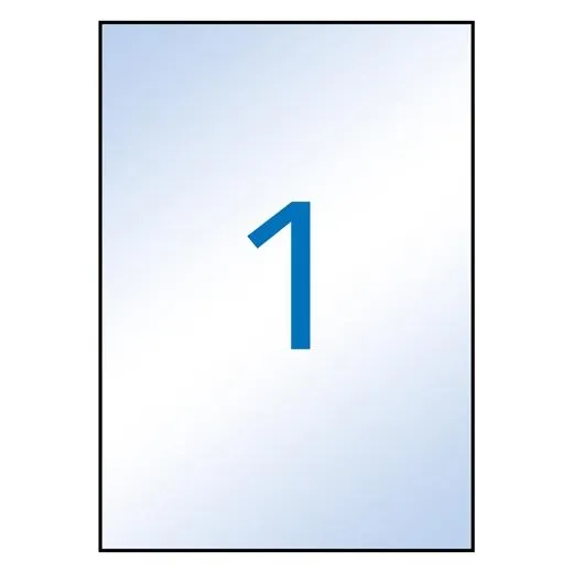 Apli Etiquetas Adhesivas 210X297Mm Inkjet C/Rectos 1 X 10H Transparente