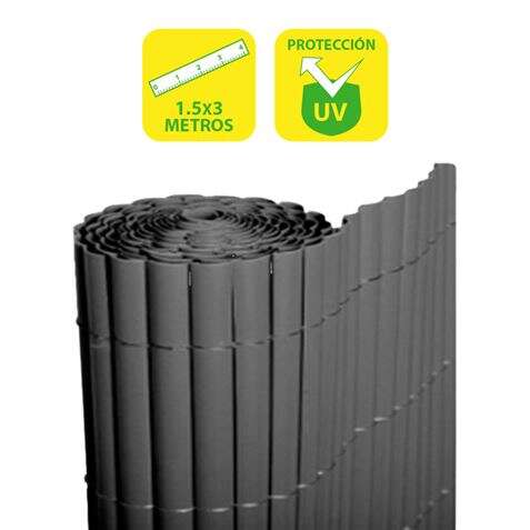 Sungarden Cañizo Plastico Doble Cara 1.5X3M - Color Gris Oscuro