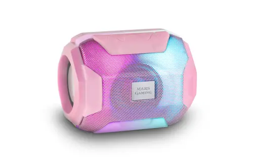 Altavoz Bluetooth Portable Mas Gaming Msbax Pink 10W Radio Fm, Puerto Usb Y Microsd Iluminacion Rgb 8 Efectos