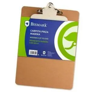 Bismark Carpeta Folio Con Pinza Superior Base De Madera