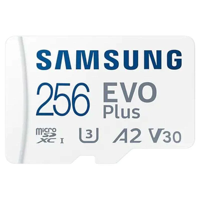 Samsung EVO Plus 256GB Micro SDXC UHS-I U3 V30 Tarjeta de Memoria