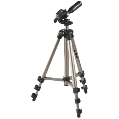 Hama Star 05 Trípode para Cámara - Altura Ajustable hasta 106.5cm - Soporte de Liberación Rápida - Cabezal de 3 Vías - Color Beige