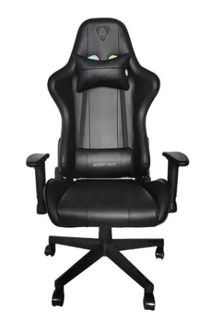 SILLA GAMER PRO KEEP OUT XSRGB-RACING BLACK ILUMINACIÓN RGB CON MANDO A DISTANCIA REPOSABRAZOS 2D COJIN LUMBAR Y CERVICAL OFERTA_MOVING
