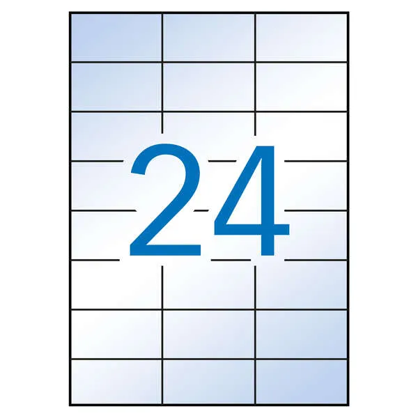 Apli Pack de 240 Etiquetas 70x37mm - Adhesivo Permanente - 10 Hojas de 24 Etiquetas