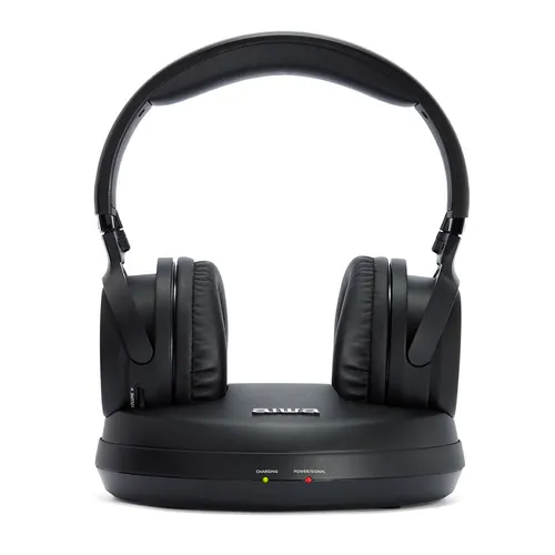 AIWA WHF-930D Auriculares Hi-Fi Inalámbricos con Conexión RCA Óptica, Alcance 100m