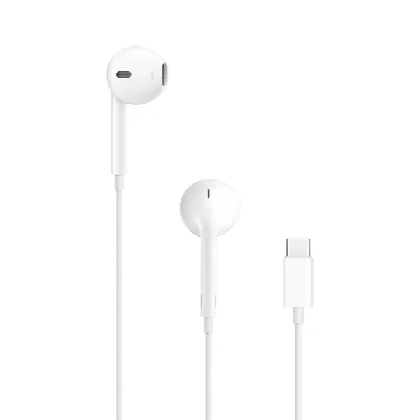 Apple Earpods Auriculares Binaurales Usb-C - Microfono Integrado - Control De Volumen - Color Blanco