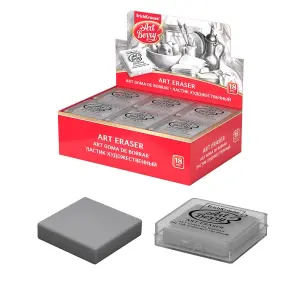ErichKrause ArtBerry Expositor con 18 Gomas de Borrar - Estructura Maleable - Gris