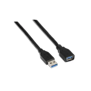 Aisens Cable Extensión USB 3.0 Tipo A Macho a Hembra 1.0m Negro