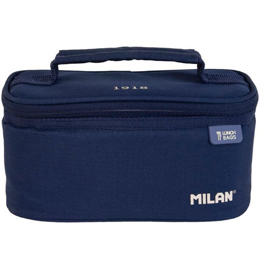 Milan Bolsa Isotérmica Porta Alimentos Pequeña 1 Recipiente 1,5L Serie 1918 Azul Marino
