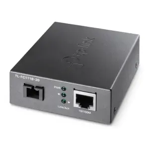 CONVERTIDOR DE FIBRA TP-LINK FC111B-20 SINGLE-MODE SC WDM BIDIRECCIONAL DE 1P RJ45 10/100 A 1P SC PORT 100MBPS