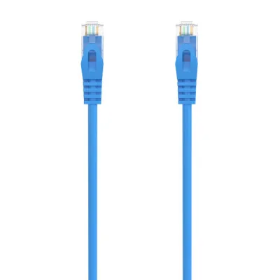 Aisens Cable de Red Latiguillo RJ45 LSZH Cat.6A 500 MHZ UTP AWG24 - 0.50m - Libre de Halogenos - 10 Gigabit/s - Color Azul