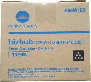 Konica Minolta TNP49 Cartucho de Tóner Original Negro - TNP49K/A95W150