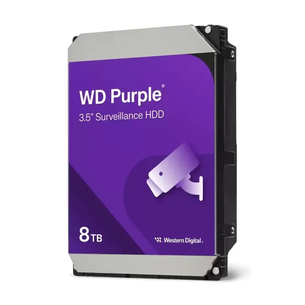 Western Digital Purple 8TB SATA-600 HDD para Seguridad y Domótica
