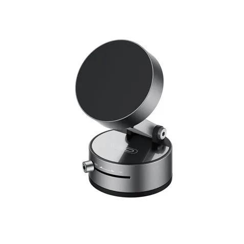 XO C170 Soporte Magnético para Coche - Fijación por Vacío, Rotación 360º, Aro Metálico, Negro