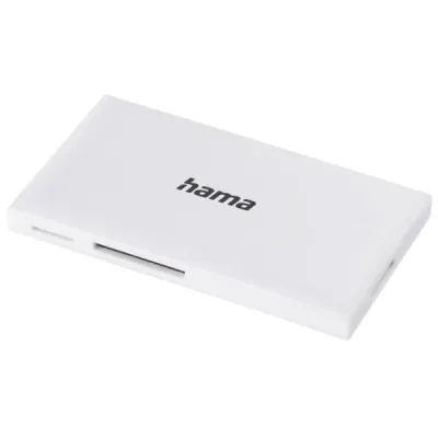 Hama Lector de Tarjetas CompactFlash, SD y Micro-SD con Conexión USB-A, Blanco
