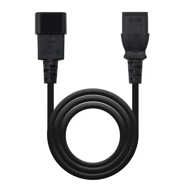 Nanocable Cable Alimentacion Cpu, C13/H-C14/M, 3.M