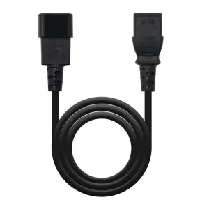 Nanocable Cable de Alimentación C13 Hembra a C14 Macho 3m Negro