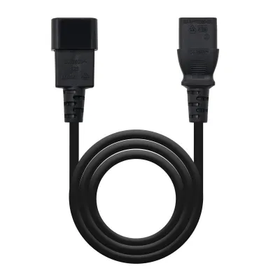 Nanocable Cable de Alimentación C13 Hembra a C14 Macho 3m Negro