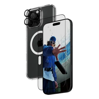 PanzerGlass 3-in-1 Bundle Protección para iPhone 16 Pro Max
