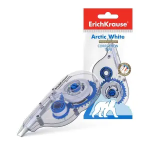 ErichKrause Cinta Correctora 5mm x 8m - Secado Inmediato - Color Blanco