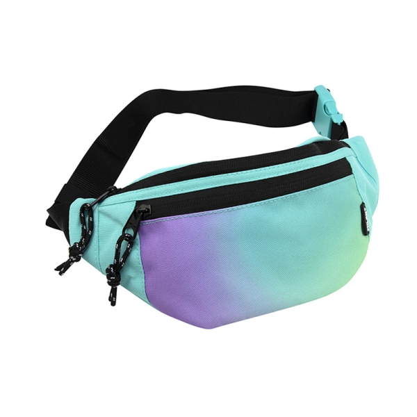 Milan Sunset Bolsa De Cintura - Ajustable - Cremallera Con Tirador - 3 Bolsillos - Multicolor