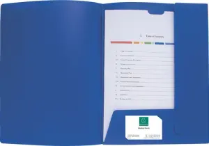 Exacompta Carpeta De Proyectos Krea Cover Personalizable A4 Polipropileno Azul