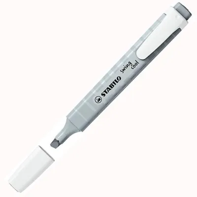 Stabilo Marcador Fluorescente Swing Cool Pastel Gris Polvoriento Caja 10 Ud