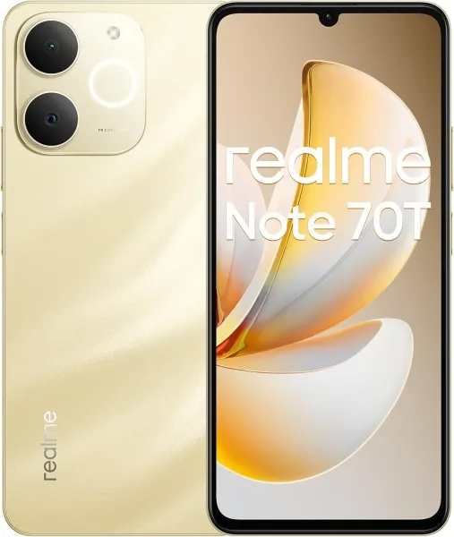 Realme Note 70T Smartphone Pantalla Amoled 6.75"- 90Hz - 4Gb - 128Gb - Bateria 6000Mah - Color Dorado