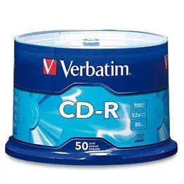 Verbatim CD-R 700MB 52X 50 Pack Spindle con Superficie Extra Protection