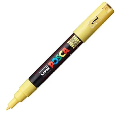 Posca Marcador  Pc-1M No Permanente Punta Extrafina 0.7-1Mm Amarillo