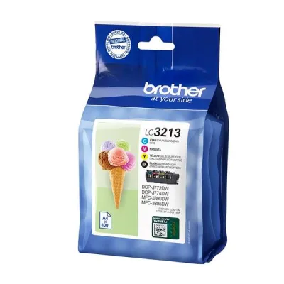 Brother Tinta Alta Capacidad Pack 4 Colores BK/C/M/Y para DCP-J572DW y MFC-J491DW