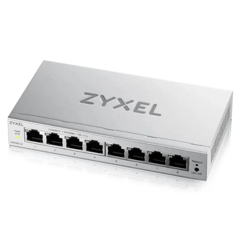 Zyxel Gs1200-8V3 Switch 8Xgbe