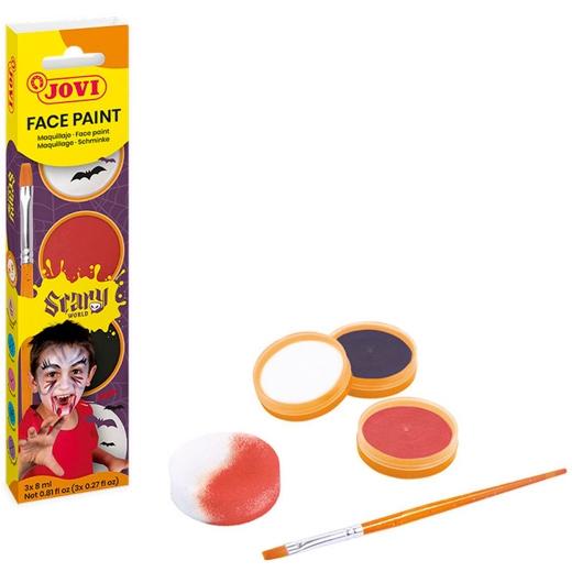 Jovi Maquillaje Crema Estuche 3 Botes 8Ml + Accesorios Scary