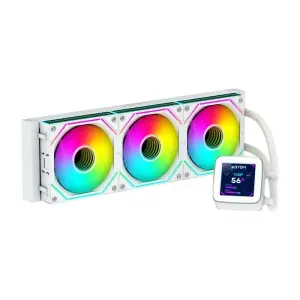 Abysm Oceanic LCD 360 ARGB Kit Refrigeración Líquida 3 Ventiladores 120mm Pantalla 2.8" Blanco