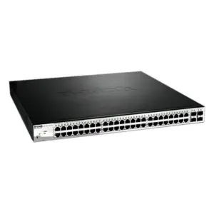 D-Link DGS-1210-52MP/E Switch Semigestionable 48 Puertos GIGA PoE 370W + 4 Puertos Combo