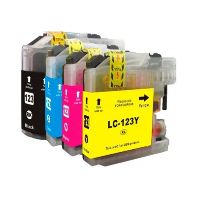 INKOEM Cartucho Compatible LC123XL Magenta para Impresoras Brother