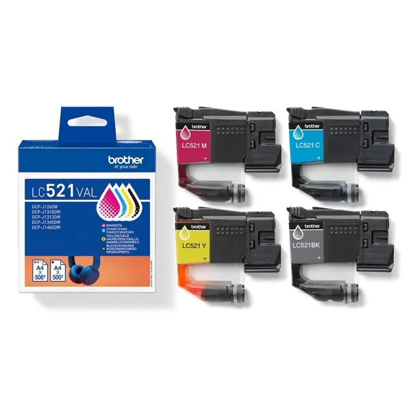 Brother Tinta Pack 4 Colores BK/C/M/Y para DCP-J1260W/J1310DW/J1360DW