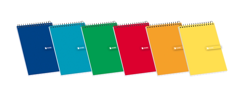 Enri Bloc De Notas Espiral Tapa Blanda 16º 4X4 - Hojas Cuadriculadas - Tamaño Compacto - Ideal Para Apuntes Y Dibujos