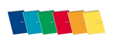 Enri Bloc de Notas Espiral Tapa Blanda 4x4 Cuadriculado Compacto para Apuntes y Dibujos