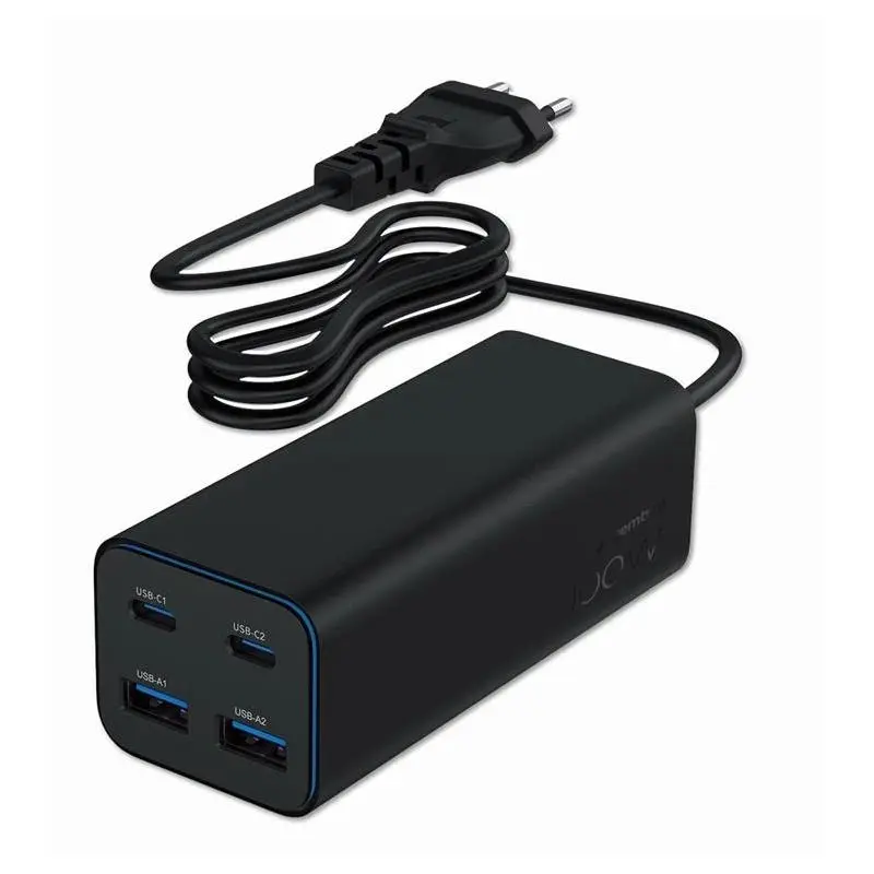 Gembird Cargador Portátil USB-C para Smartphone, Carga Rápida, Negro