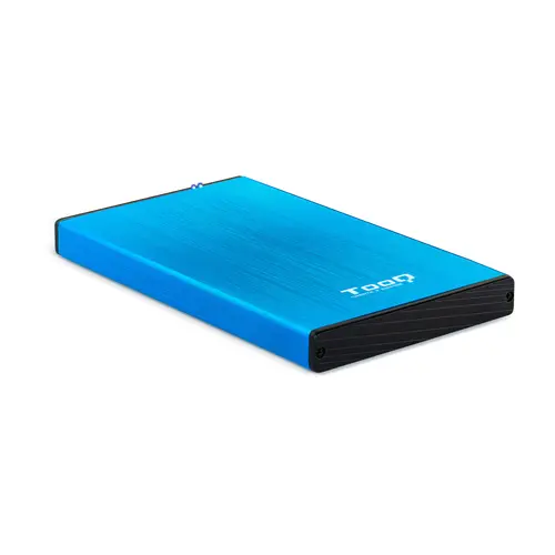 Caja Externa 2.5" Usb 3.0 Tooq Tqe-2527Bl Para Hd Hasta 9,5Mm Sata Usb 3.0/3.1 Gen1 Azul