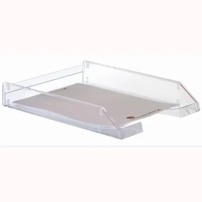 Archivo 2000 Bandeja Apilable Cristal Transparente DIN A4 340x260x60 (Varillas Elevadoras No Incluidas)