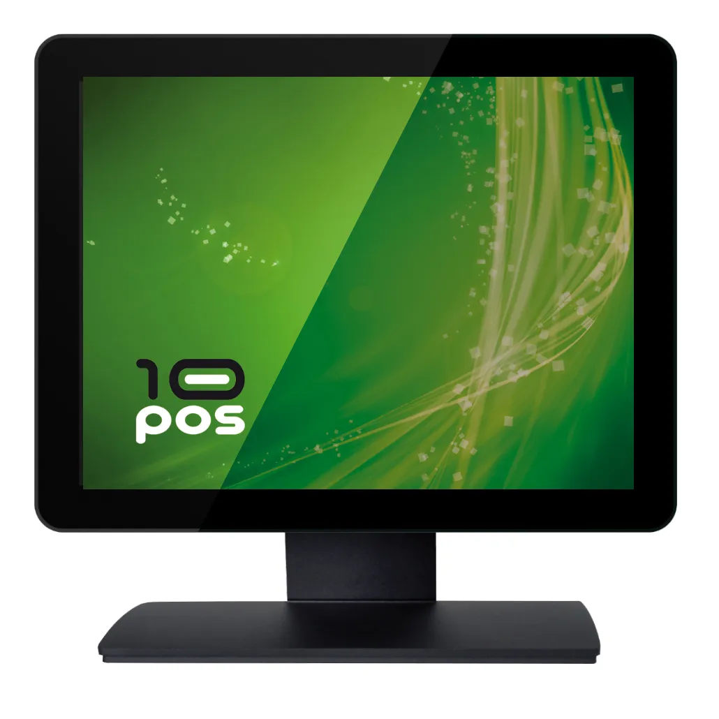 10POS Monitor Táctil 15" Flat con USB, HDMI y VGA