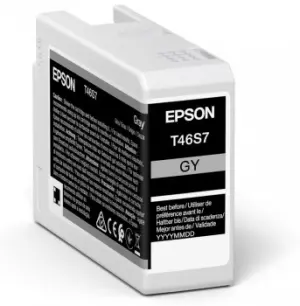 Epson T46S7 Gris Cartucho de Tinta Pigmentada Genérico Reemplazo C13T46S700