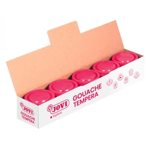 Jovi Bote de Témpera Escolar 35ml - Color Magenta - Aplicación en Múltiples Superficies