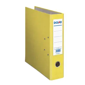 Dohe Archivador Palanca Archicolor A4 Lomo Ancho Rado Cartón Forrado PP Amarillo